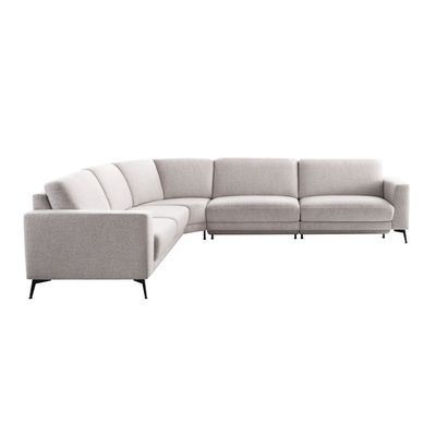 Hoekbank links Moscato lichtgrijs excellent comfort