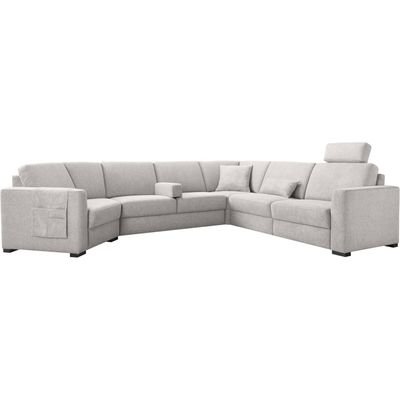 Hoekbank rechts Muscolo grijs relaxfunctie premium comfort