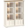 Vitrinekast Eldora 188x143x50 cm 2 glazen deuren 