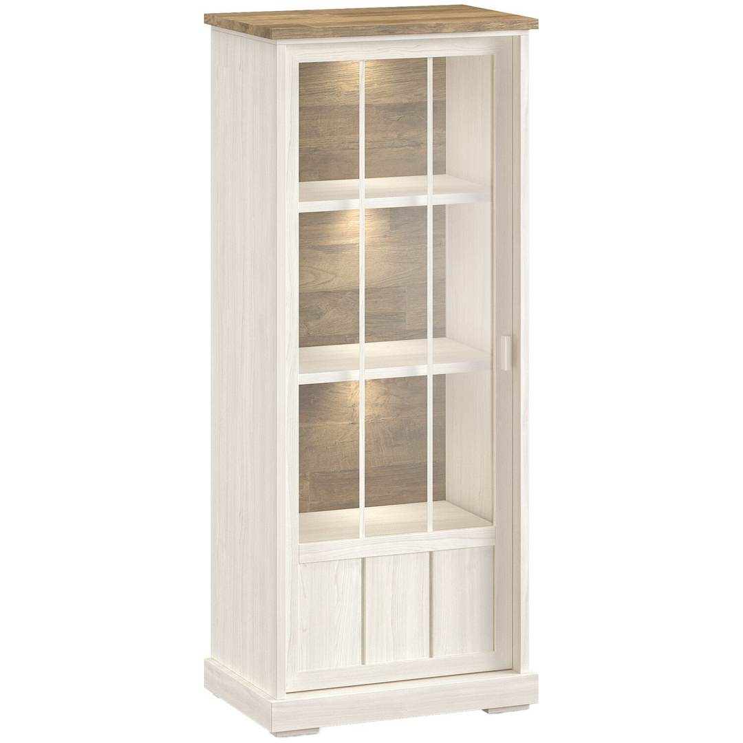 Vitrinekast Eldora 188x77x50 cm deur rechtsdraaiend