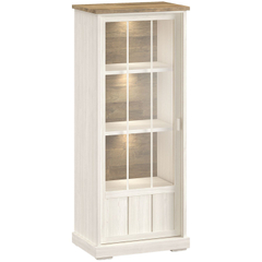 Vitrinekast Eldora 188x77x50 cm deur rechtsdraaiend