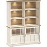 Boekenkast Eldora 210x143x50 cm 2 schuifdeuren