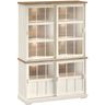 Vitrinekast Eldora 210x143x50 cm 4 glazen schuifdeuren