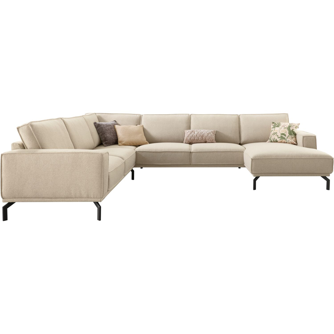 Hoekbank links Alburg beige basic comfort