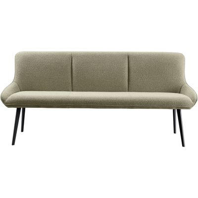 Eetkamerbank Ceno 190 cm combi stof groen