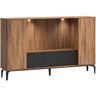 Tv-meubel Lodetto 228 cm deuren zwart