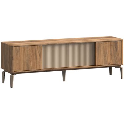 Tv-meubel Lodetto 184 cm deuren champagnekleur