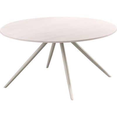 Salontafel Cercio keramiek 80 cm rond wit