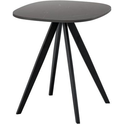 Bijzettafel Fitura keramiek 40x40 cm vierkant zwart