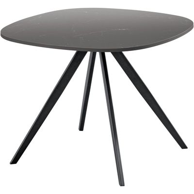 Bijzettafel Fitura keramiek 60x60 cm vierkant zwart
