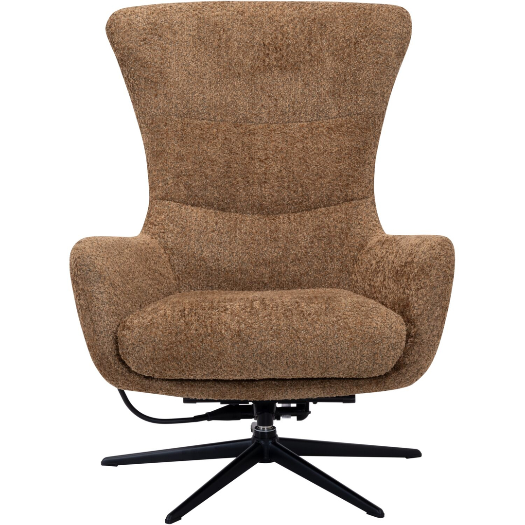 Draaifauteuil Alora bouclé bruin