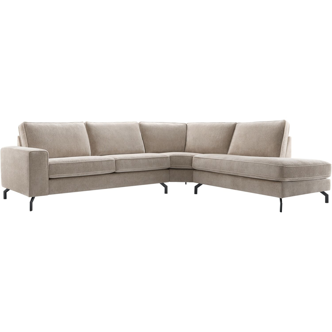 Hoekbank rechts Totham taupe excellent comfort