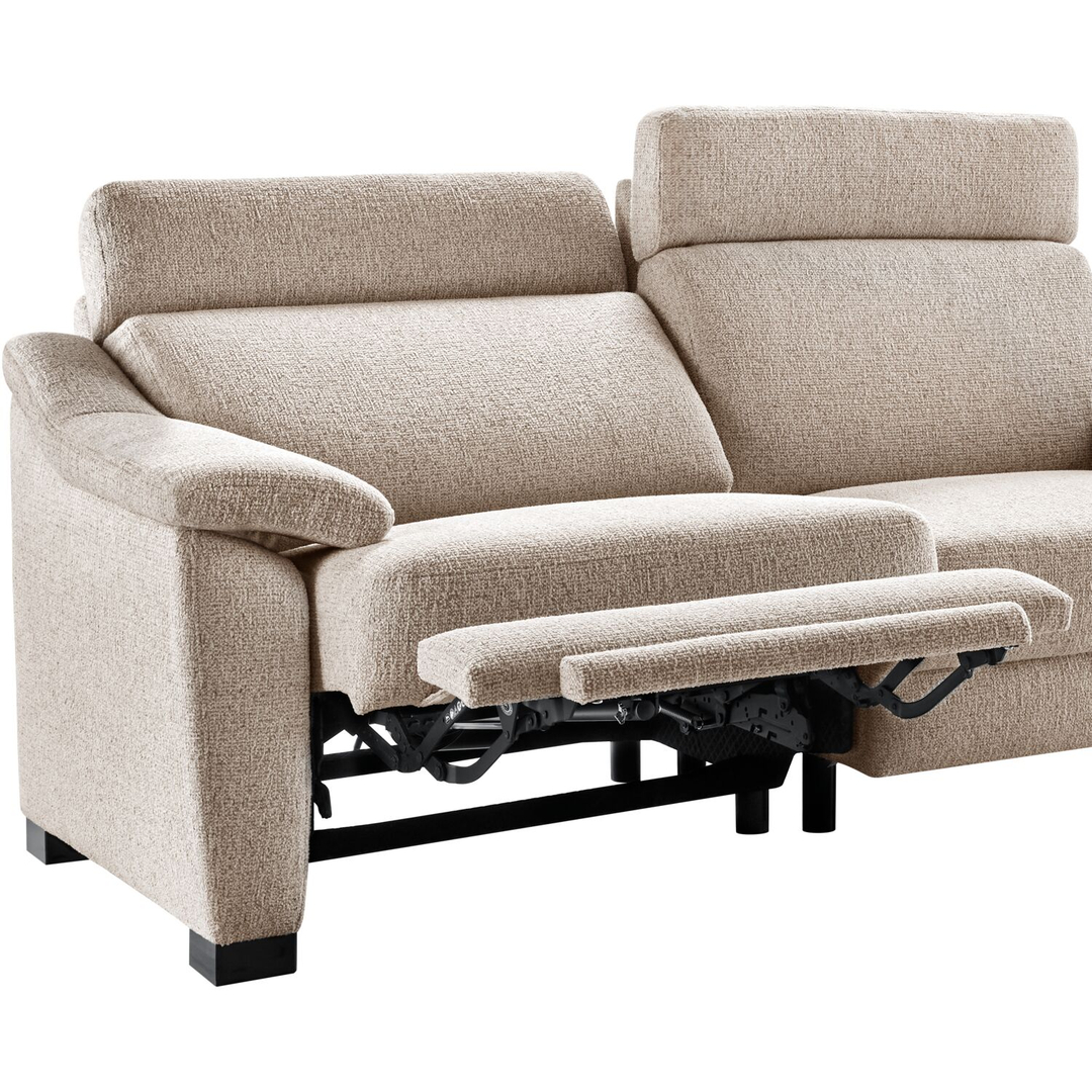 2,5 zitsbank Mirtho beige relaxfunctie Supreme comfort