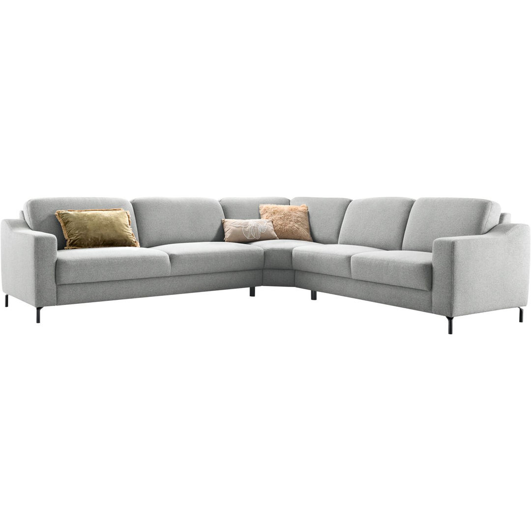 Hoekbank rechts Mirtho grijs supreme comfort