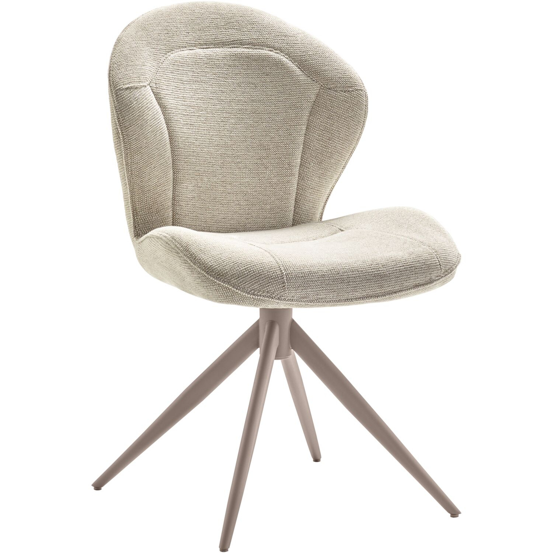 Eetkamerstoel Casilde draaibaar beige