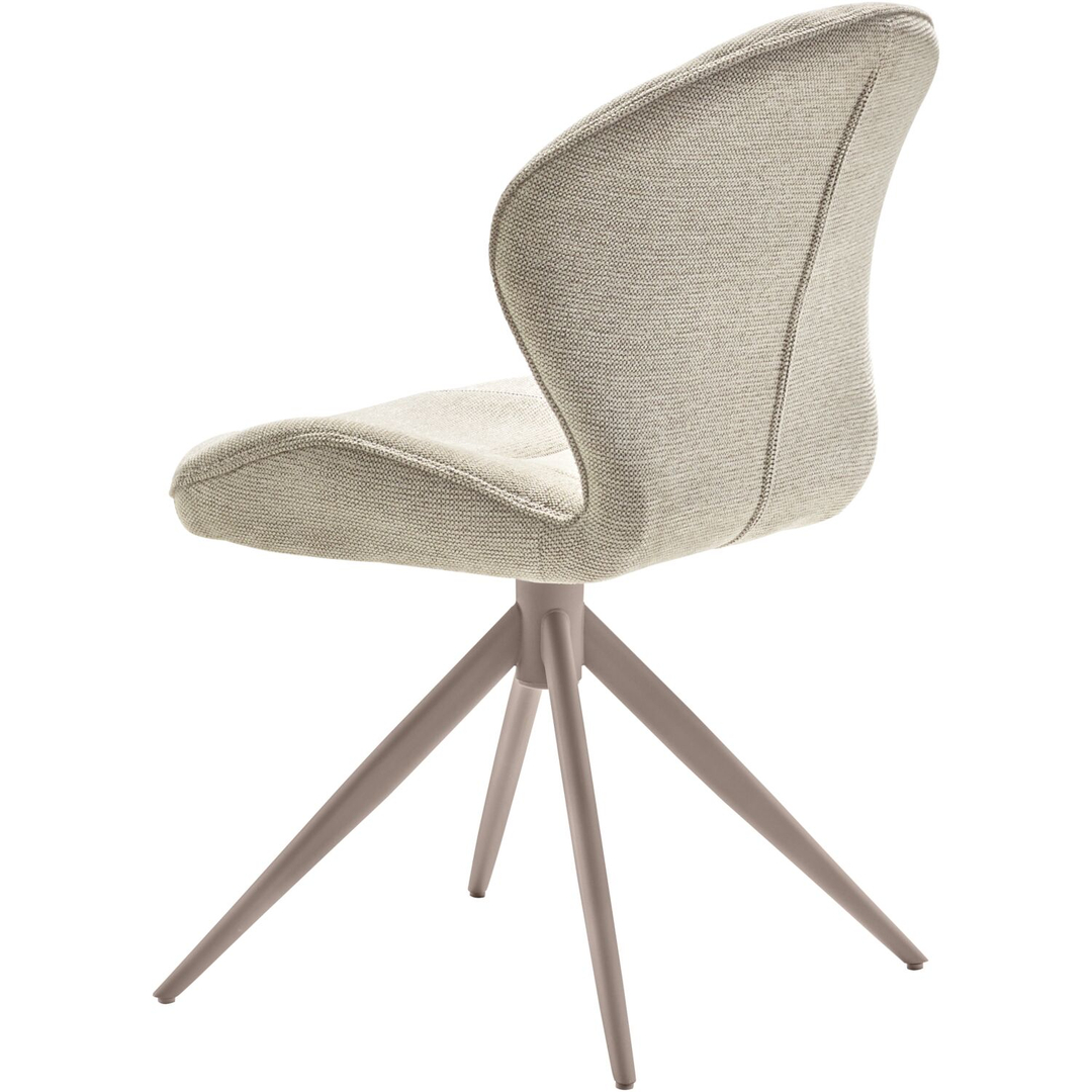 Eetkamerstoel Casilde draaibaar beige