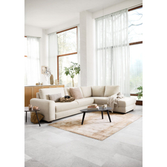 Hoekbank rechts Famatina beige basic comfort