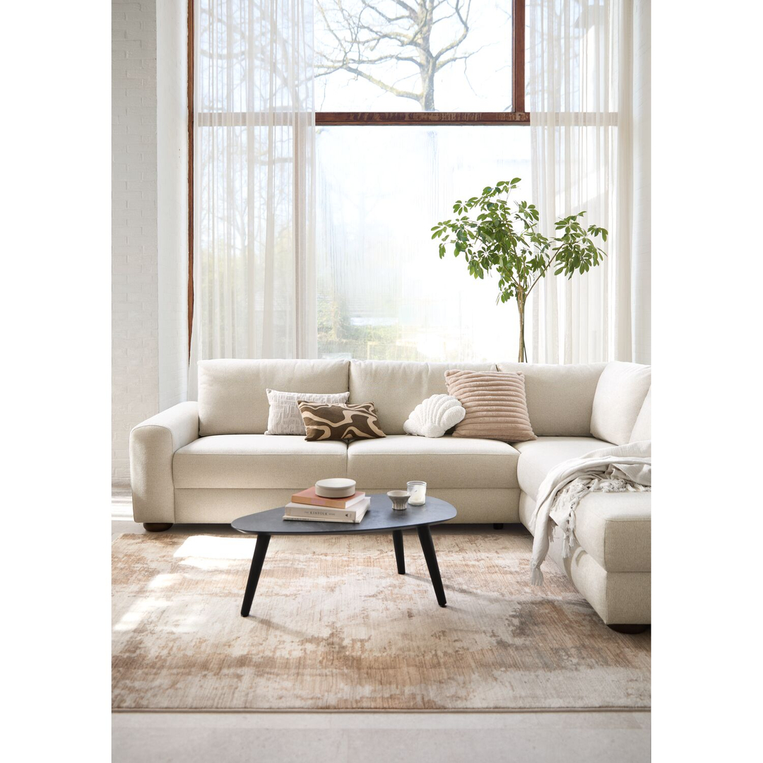 Hoekbank rechts Famatina beige basic comfort