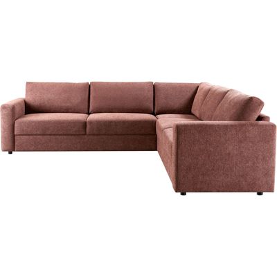 Hoekbank rechts Desana roestbruin basic comfort