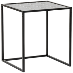 Bijzettafel Ciney 44 cm vierkant zwart