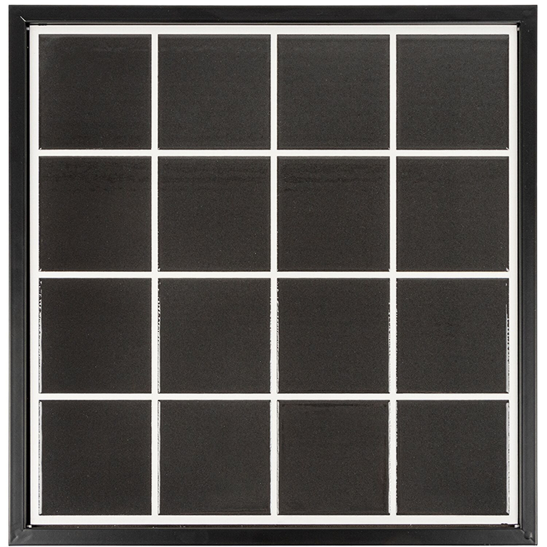 Bijzettafel Ciney 44 cm vierkant zwart
