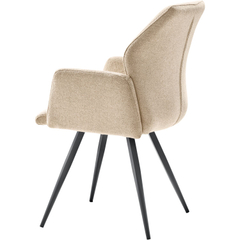 Eetkamerstoel Jumila bouclé beige