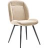 Eetkamerstoel Domeno bouclé beige