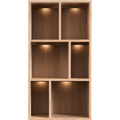 Verlichting Quebec boekenkast 201x64x45 cm