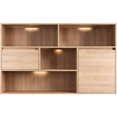 Verlichting Quebec wandmeubel 201x202x45 cm