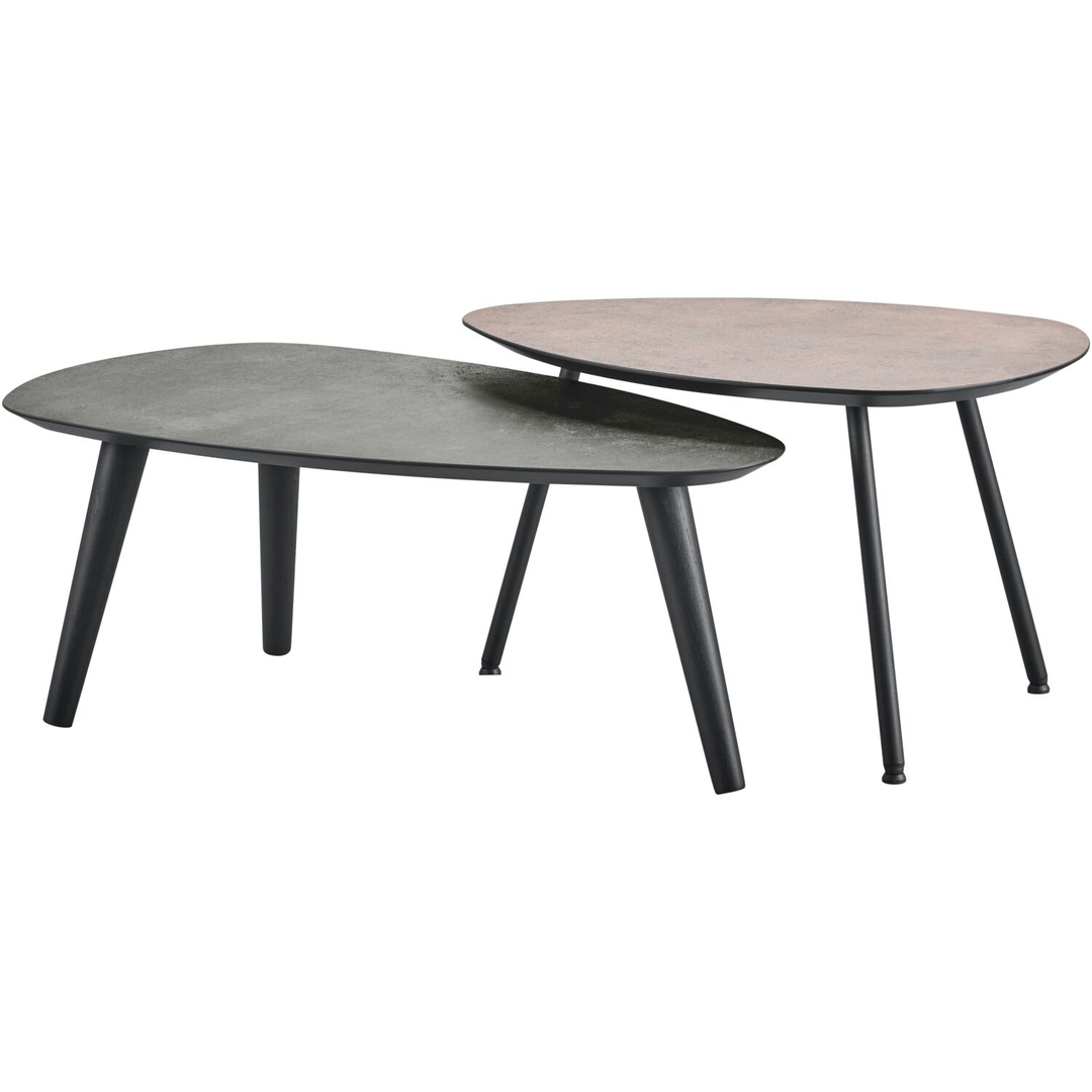Salontafel Woburn 90x50 cm kiezel