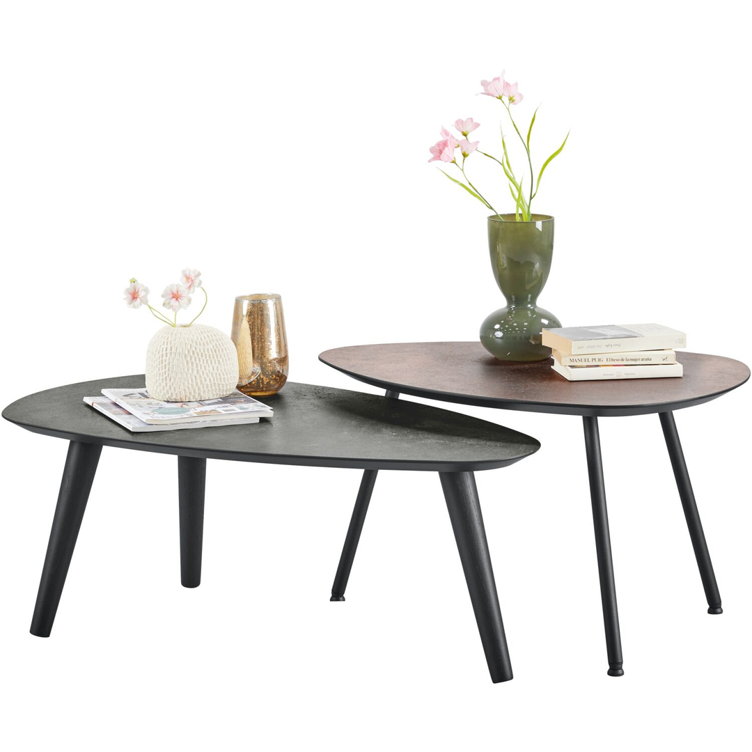 Salontafel Woburn 90x50 cm kiezel
