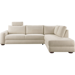 Hoekbank rechts Famatina met hoofdsteun beige basic comfort