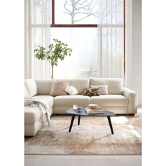 Hoekbank links Famatina met hoofdsteun beige basic comfort