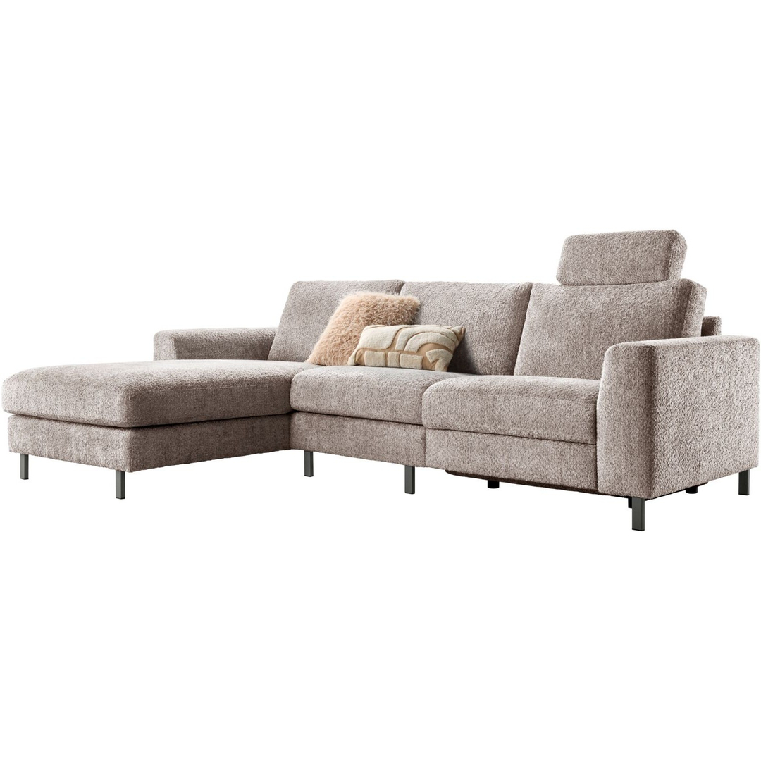 Hoekbank links Totham bruin relaxfunctie supreme comfort
