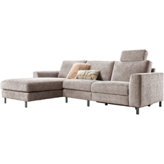 Hoekbank links Totham bruin relaxfunctie supreme comfort
