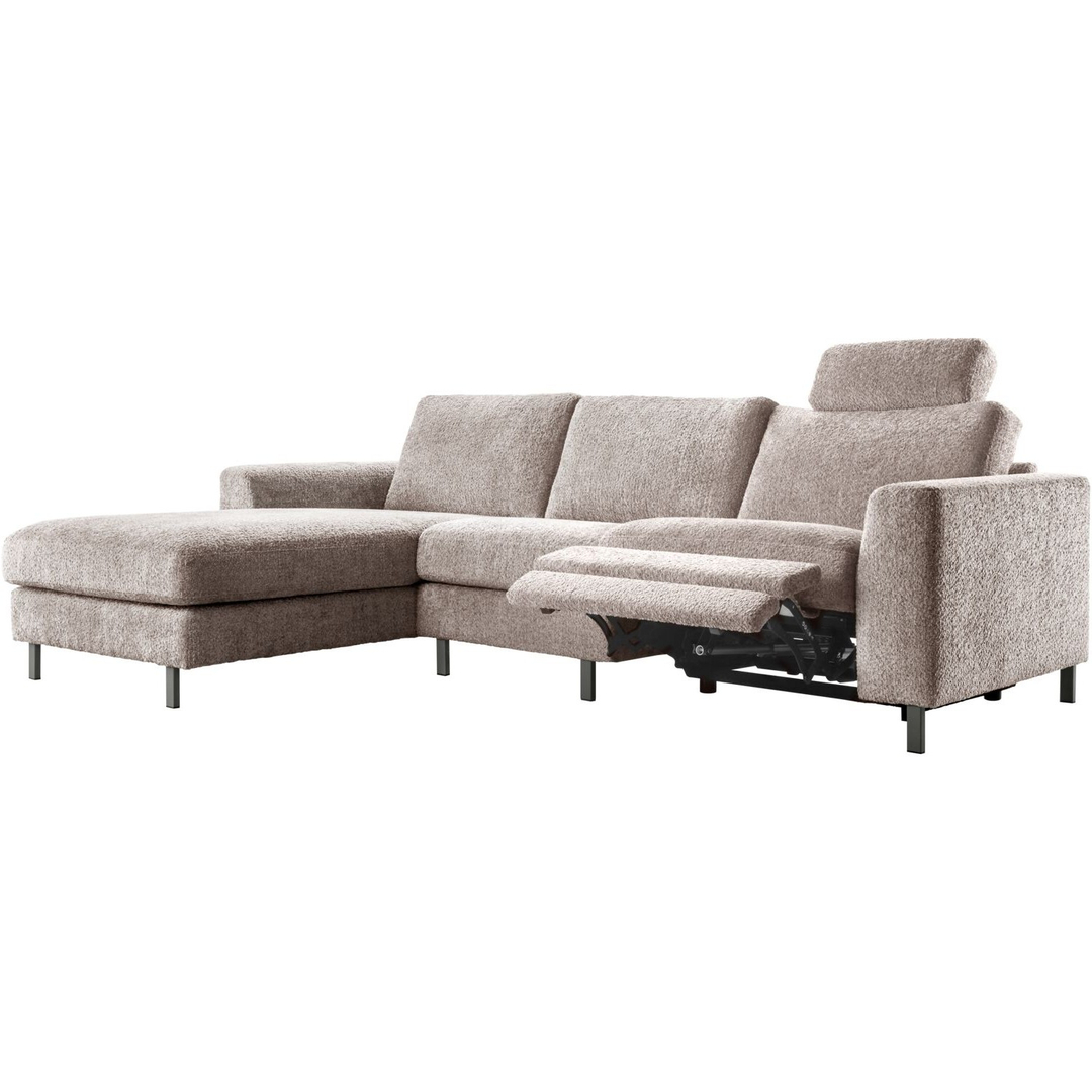 Hoekbank links Totham bruin relaxfunctie supreme comfort