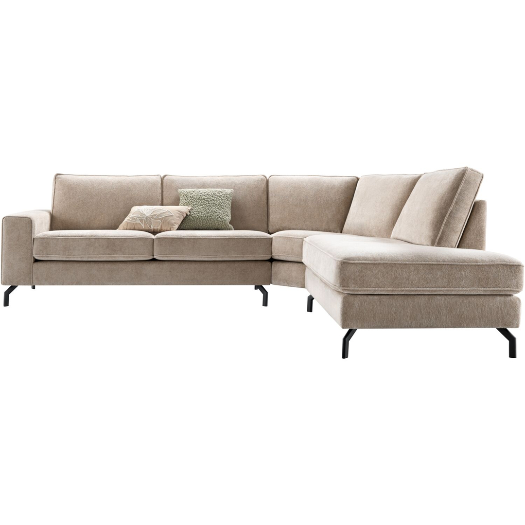 Hoekbank rechts Totham taupe basic comfort