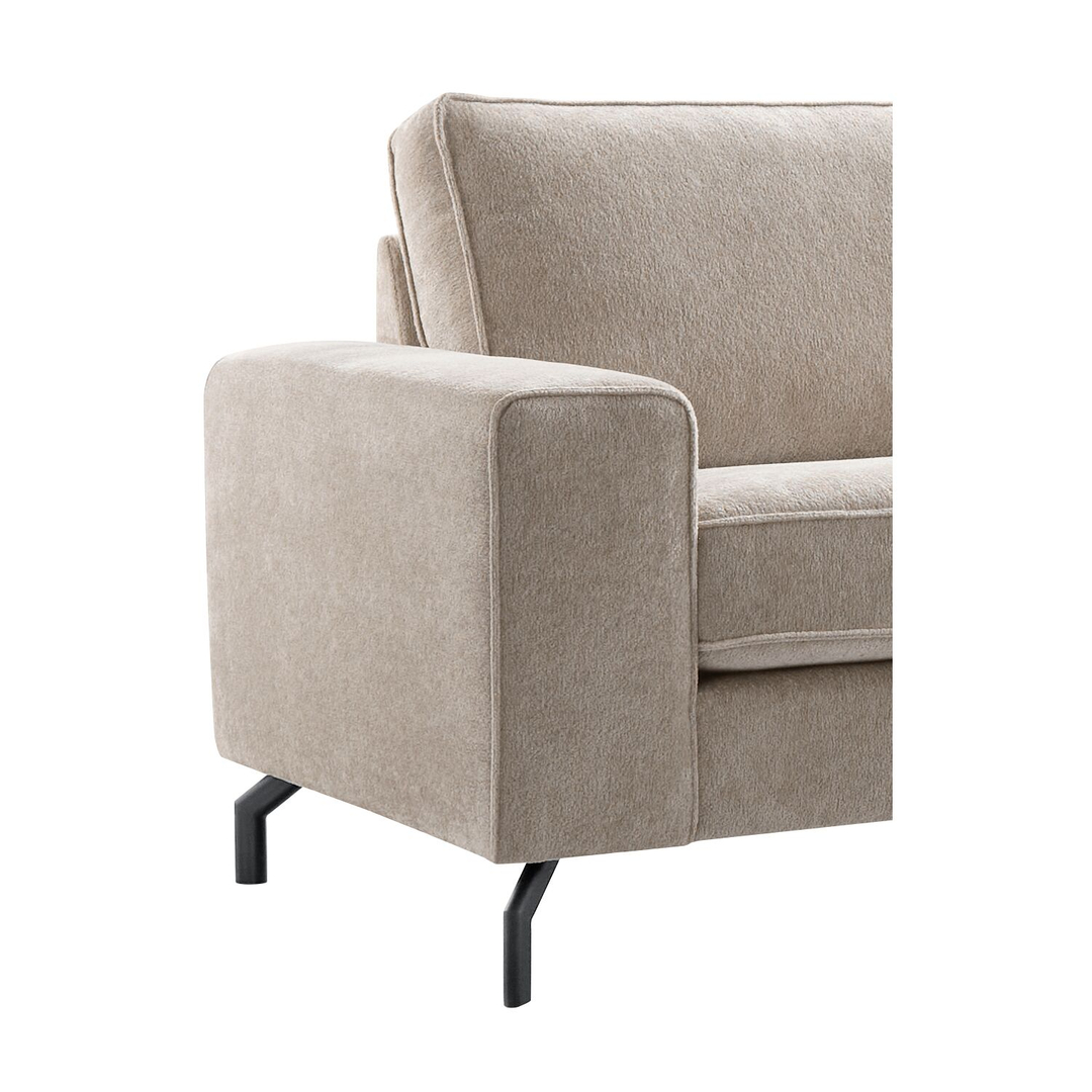 Hoekbank rechts Totham taupe basic comfort