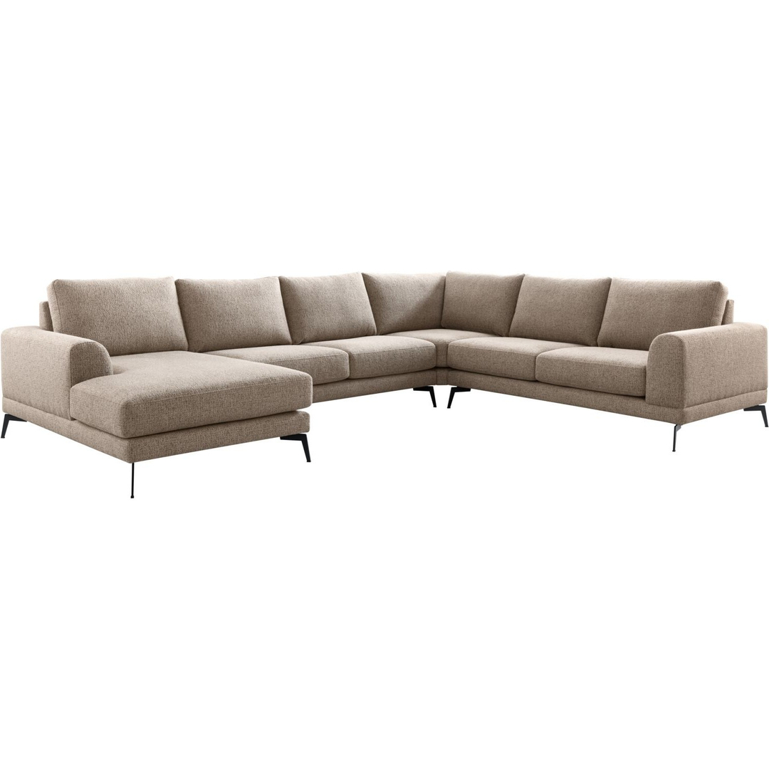 Hoekbank rechts Flandria bruin basic comfort