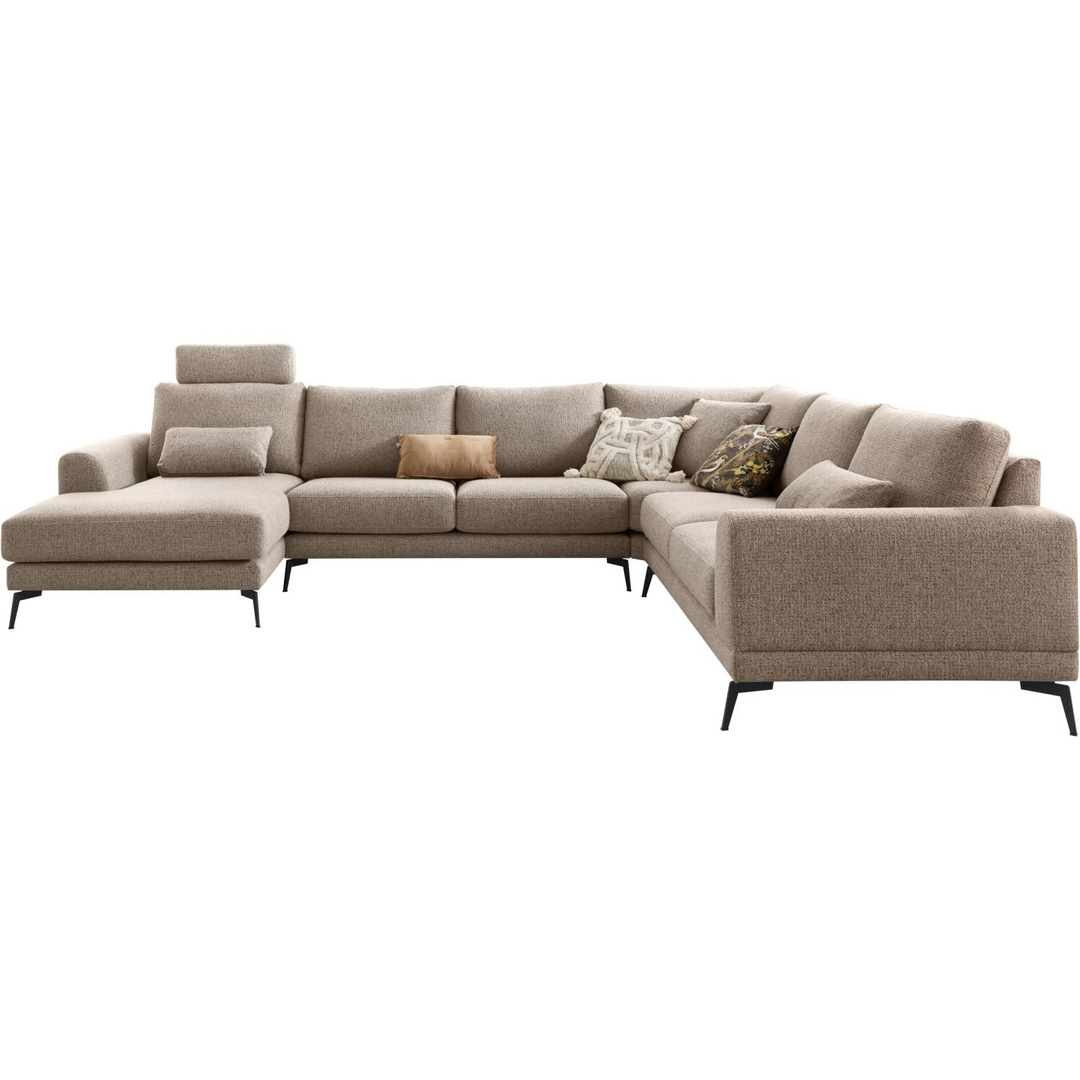 Hoekbank rechts Flandria bruin basic comfort