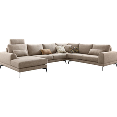 Hoekbank rechts Flandria bruin basic comfort