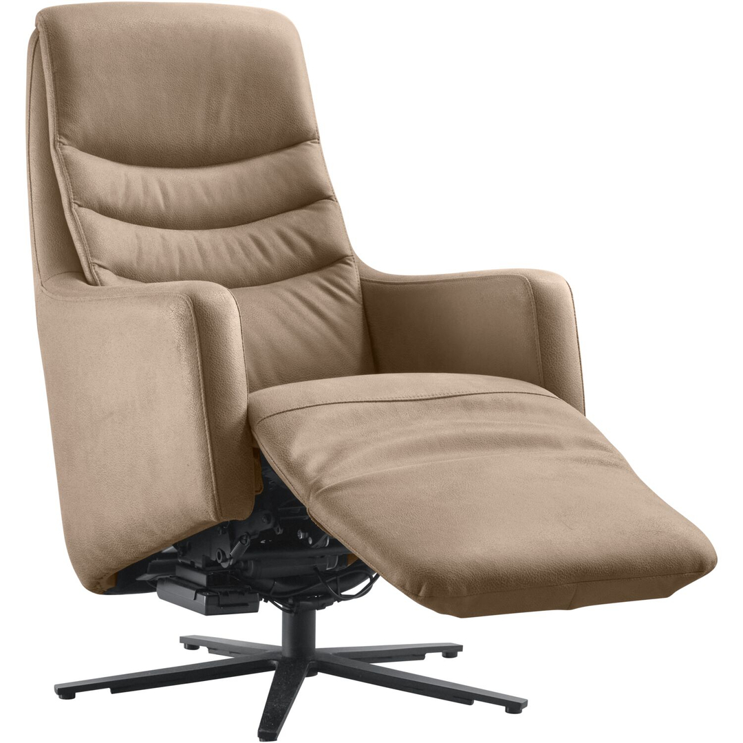 Relaxfauteuil Eriskay elektrisch microleder taupe