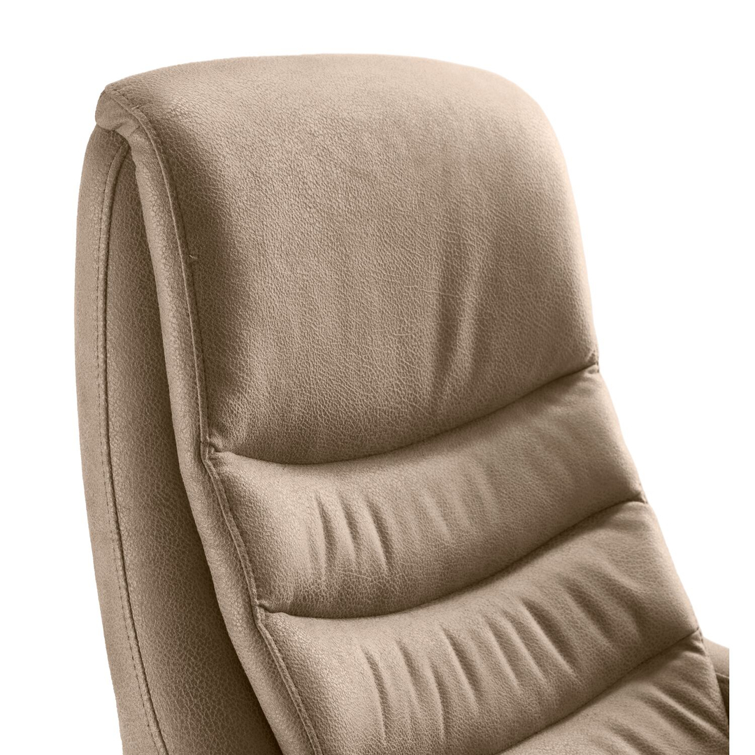 Relaxfauteuil Eriskay elektrisch microleder taupe