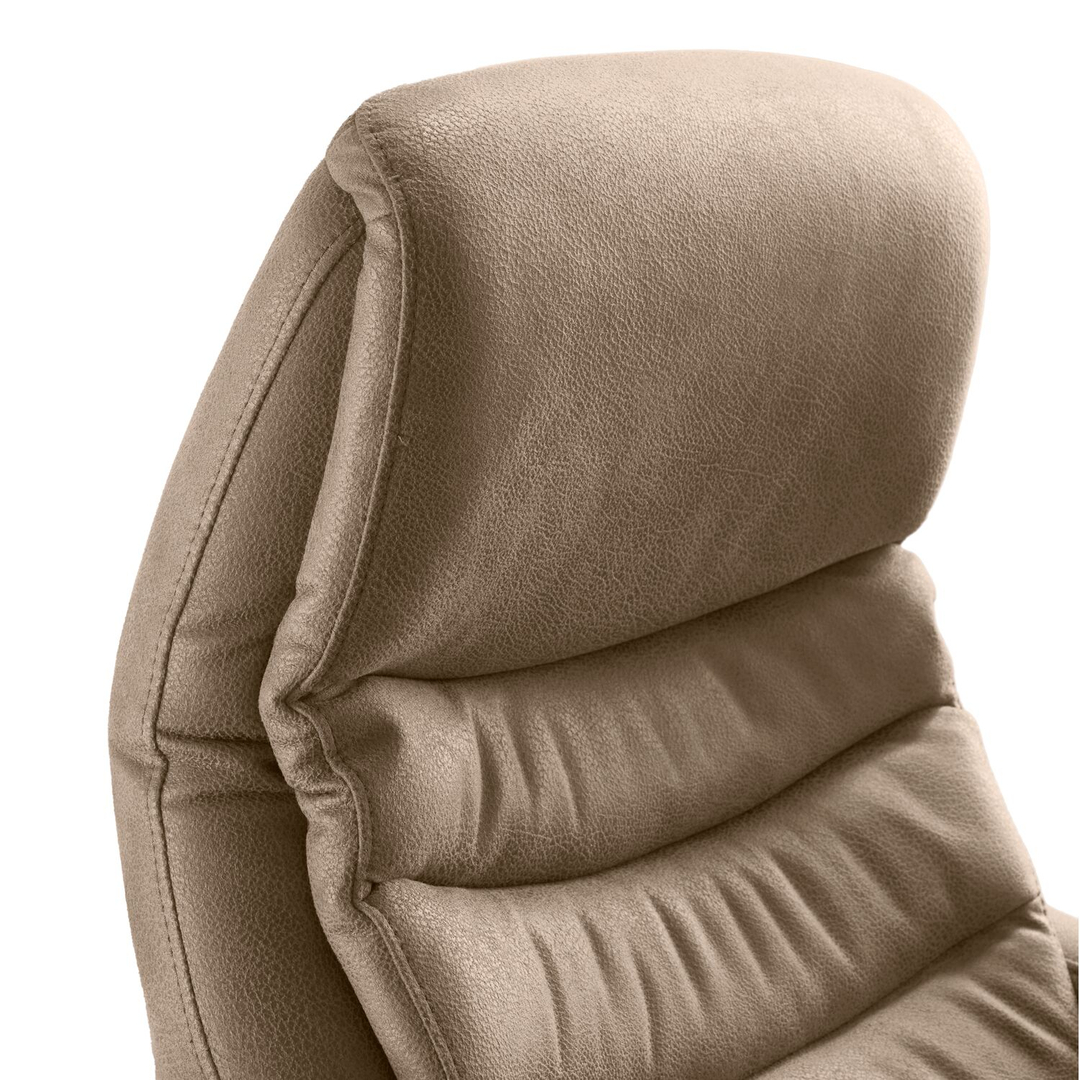 Relaxfauteuil Eriskay elektrisch microleder taupe