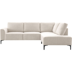 Hoekbank rechts Garzeno beige basic comfort