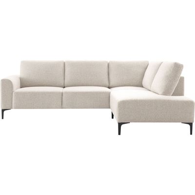 Hoekbank rechts Garzeno beige basic comfort