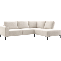 Hoekbank rechts Garzeno beige basic comfort