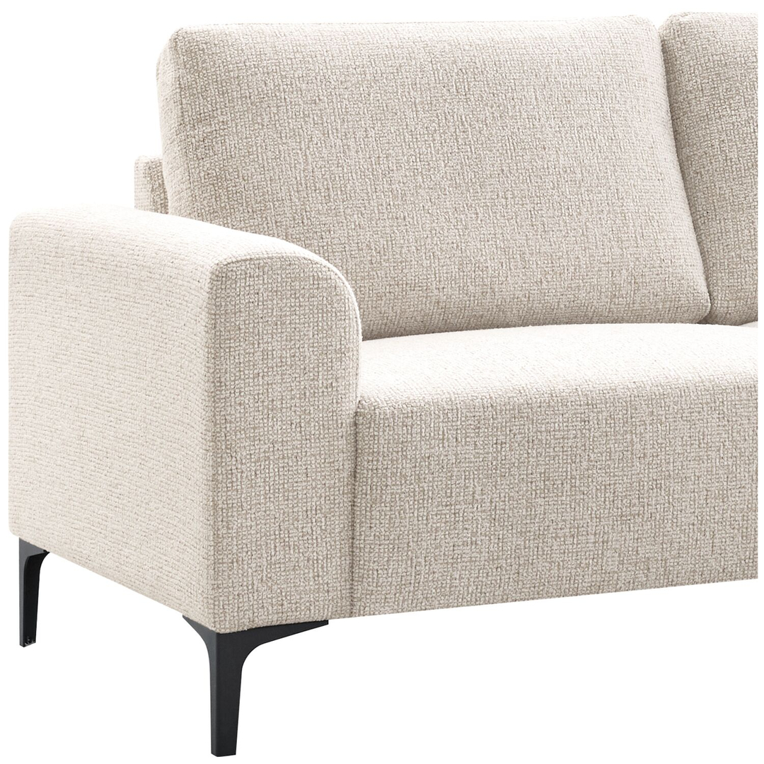 Hoekbank rechts Garzeno beige basic comfort