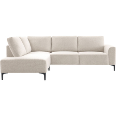 Hoekbank links Garzeno beige basic comfort