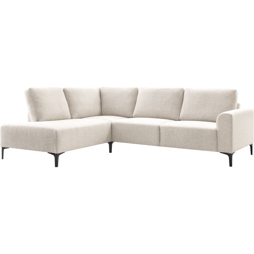 Hoekbank links Garzeno beige basic comfort